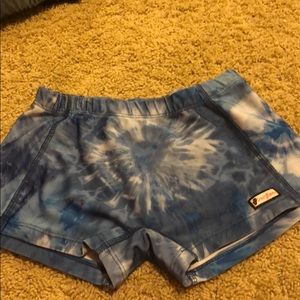blue tie dye crazypants